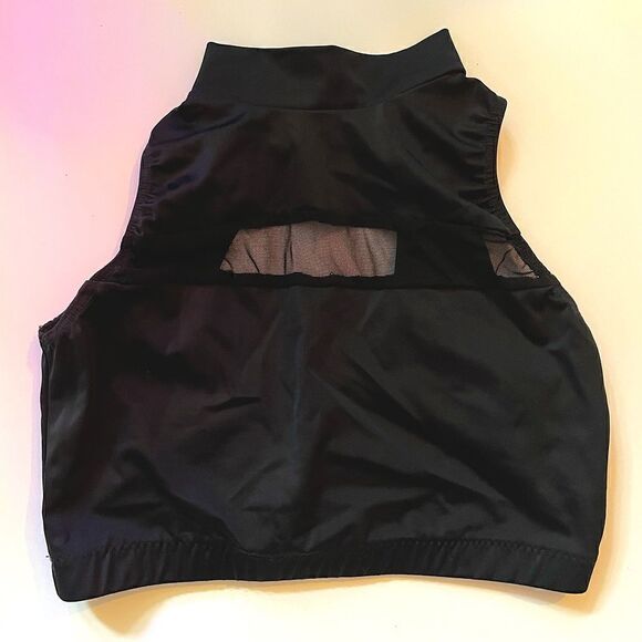 CICCI | black high neck crop top M - Picture 1 of 4